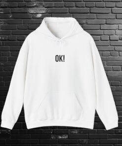 Unisex Hoodie mit Schriftzug "Ok!" - Gildan 18500 – Bild 3
