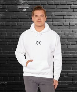 Alternative view of Unisex Hoodie mit Schriftzug "Ok!" - Gildan 18500