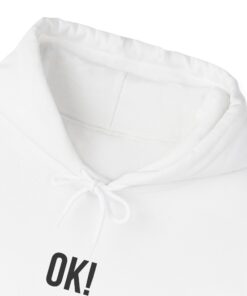 Unisex Hoodie mit Schriftzug "Ok!" - Gildan 18500 – Bild 7