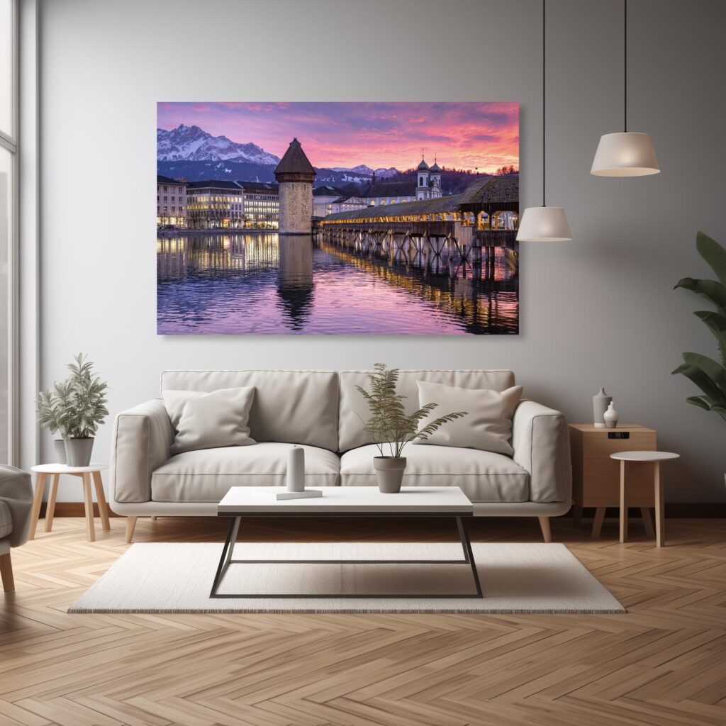 Luzern im Abendrot